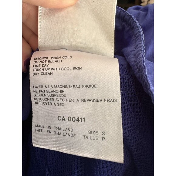 Adidas Vtg Retro 90s 80s Men Purple Track Jacket Small trefoil 6493 Lined Nylon - Picture 9 of 14